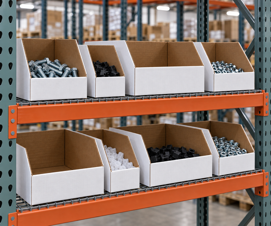 Corrugated Bin Boxes for Warehouse Organization