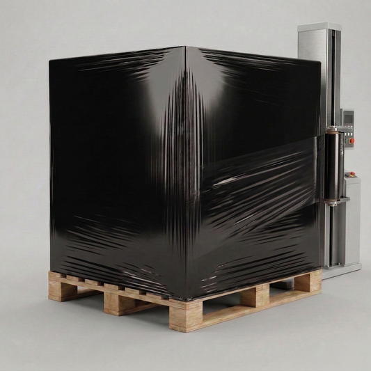 Blown Stretch Wrap — Machine Length — Black